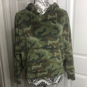 American Eagle Soft Velour Camouflage Hoodie S